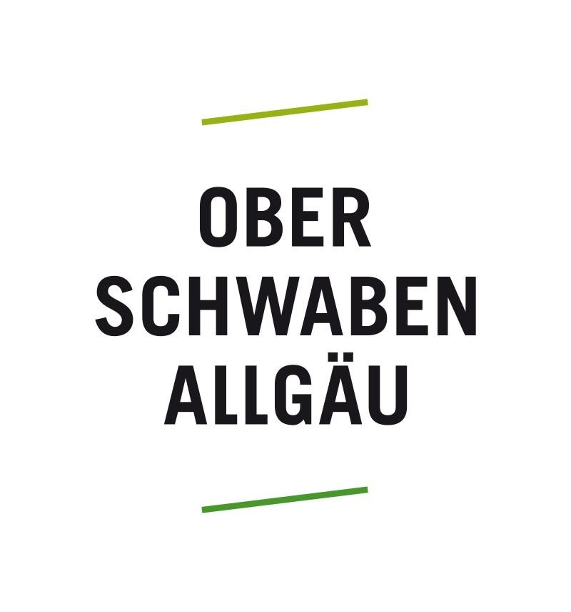 Logo der Oberschwaben Tourismus GmbH mit dem Schriftzug: Oberschwaben Allgäu